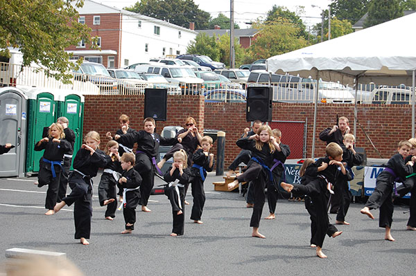 Kempo Karate Demo Little Dragons Block Drills