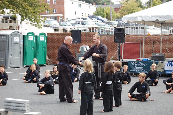 Kempo Karate Demo Little Dragons Block Drills