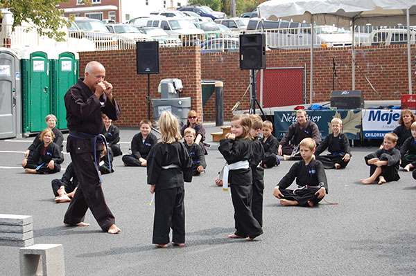 Kempo Karate Demo Little Dragons Escape and Controll Self Defense title=