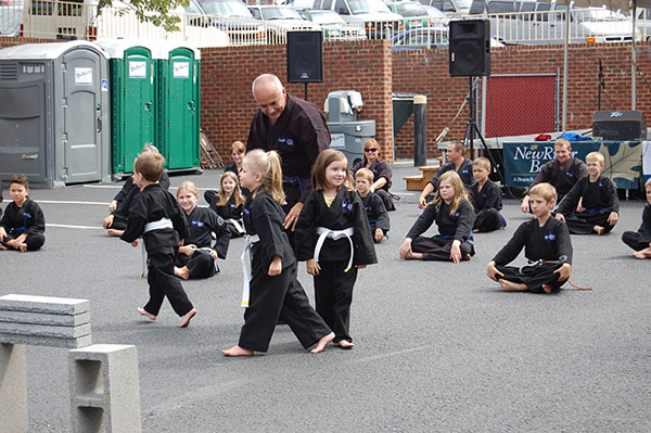 Kempo Karate Demo Kids Class Punching form