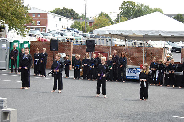 Kempo Karate Demo Kids Class Punching form