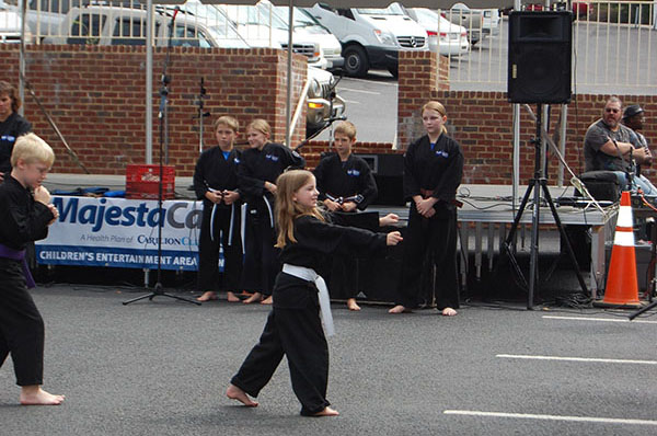 Kempo Karate Demo Kids Class Punching form