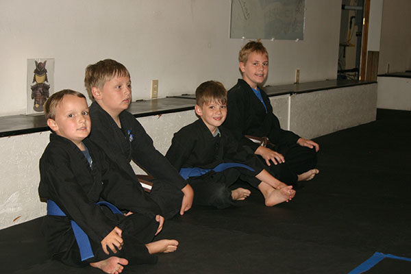 Kempo Karate Kids Class Punching and kicking drills