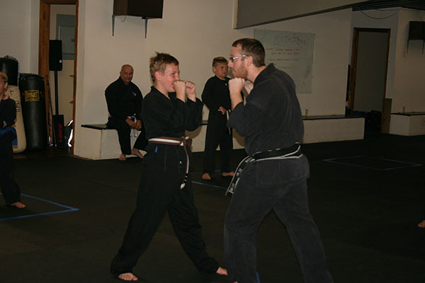 Kempo Karate Kids Class Punching and kicking drills