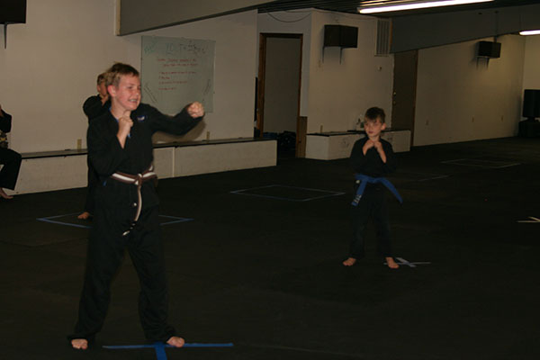 Kempo Karate Kids Class Punching and kicking drills