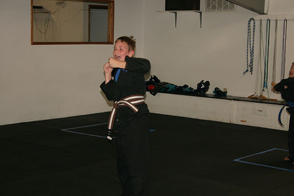 Kempo Karate Kids Class Punching and kicking drills