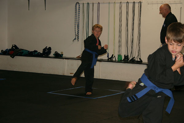 Kempo Karate Kids Class Punching and kicking drills