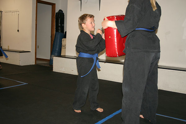 Kempo Karate Kids Class Punching and kicking drills