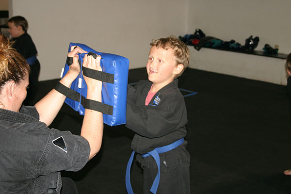 Kempo Karate Kids Class Punching and kicking drills