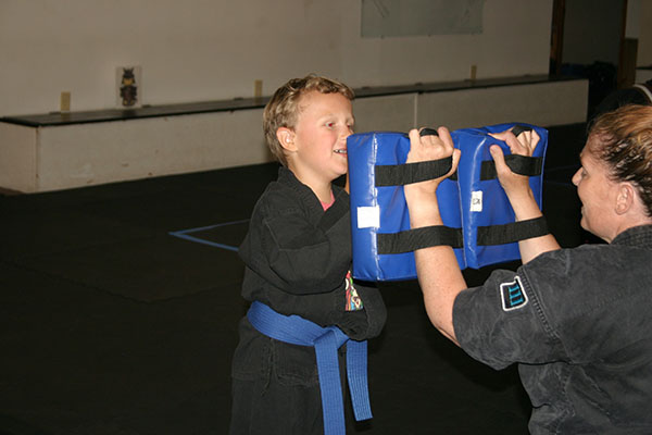 Kempo Karate Kids Class Punching and kicking drills