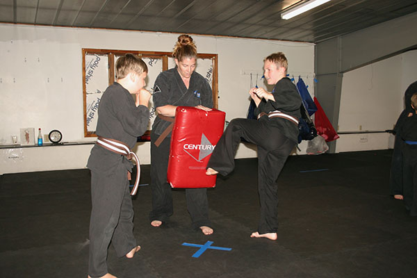 Kempo Karate Kids Class Punching and kicking drills