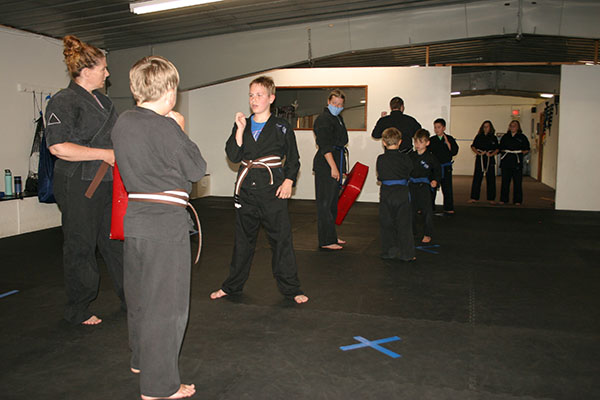 Kempo Karate Kids Class Punching and kicking drills