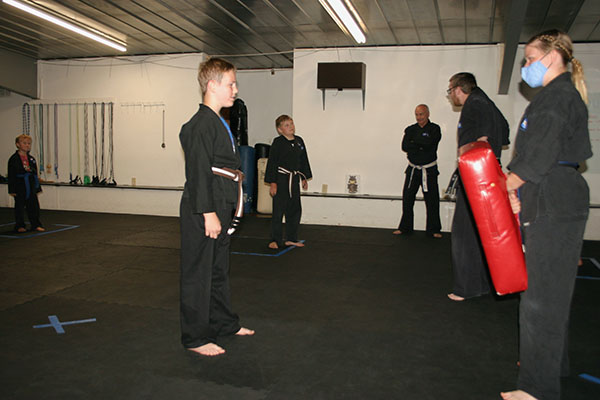 Kempo Karate Kids Class Punching and kicking drills