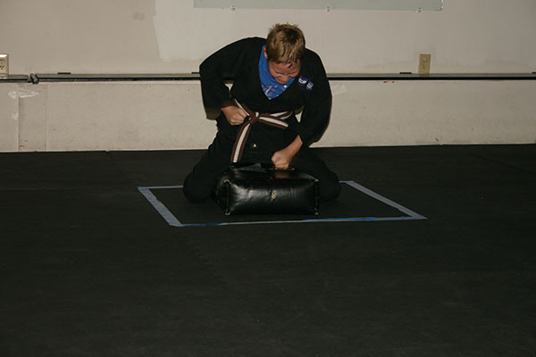 Kempo Karate Kids Class Punching and kicking drills