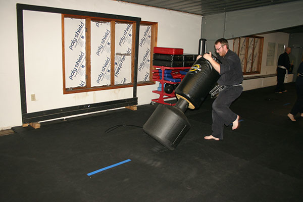 Kempo Karate Adult Class Bag Night Punching and kicking technics