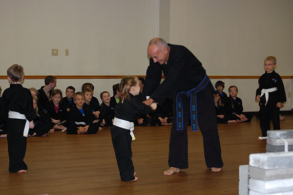 Kempo Karate Christmas Demo Little Dragons Escape and Control Self Defense