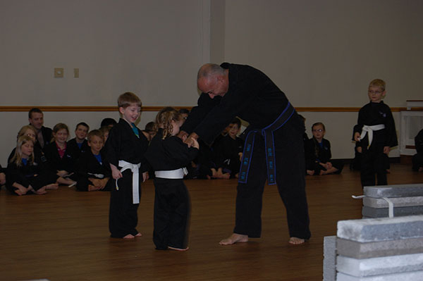 Kempo Karate Christmas Demo Little Dragons Escape and Control Self Defense