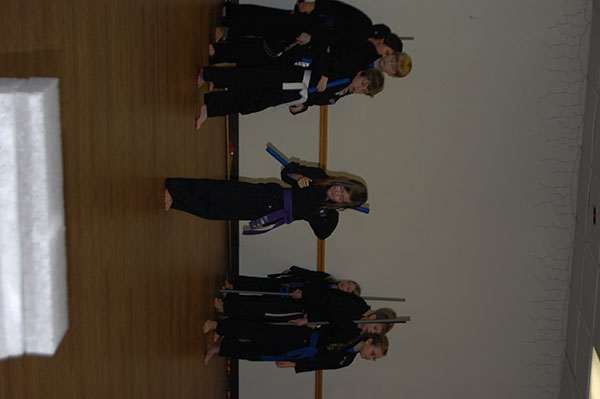Kempo Karate Christmas Demo kids class weapons