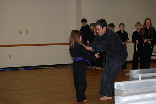 Kempo Karate Christmas Demo kids class weapons