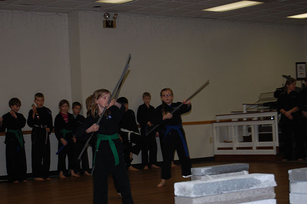 Kempo Karate Christmas Demo kids class low rider skit