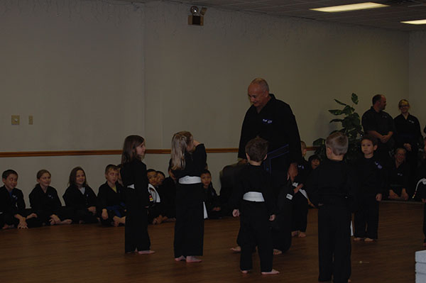 Kempo Karate Christmas Demo Little Dragons Punching Form