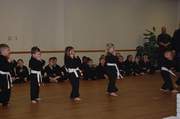 Kempo Karate Christmas Demo kids class low rider skit