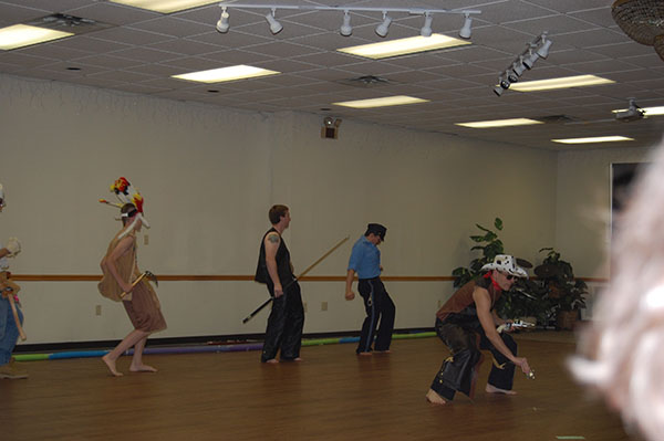 Kempo Karate Christmas Demo Adult class Village People Ski
