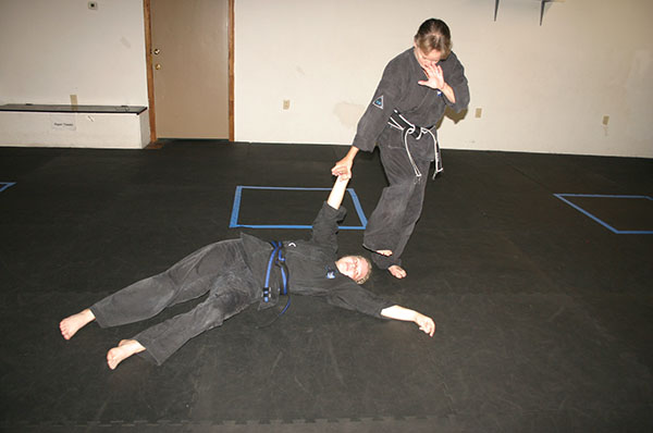 Kempo Karate take down and stomp to the head
