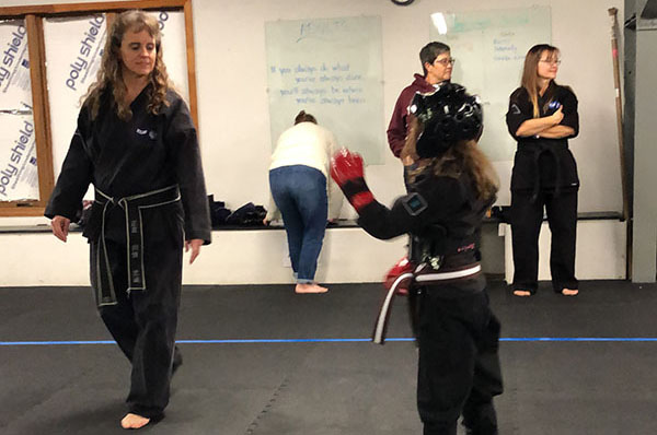 Kempo Karate Kids Class Sparring match