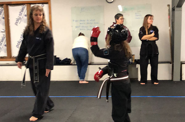 Kempo Karate Kids Class Sparring match