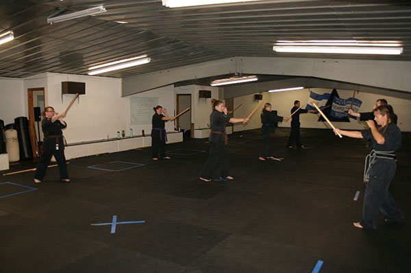 Kempo Karate Weapons club  form