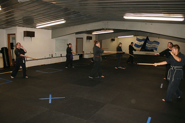Kempo Karate Weapons club  form