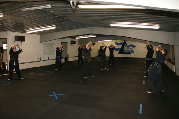 Kempo Karate Weapons club  form